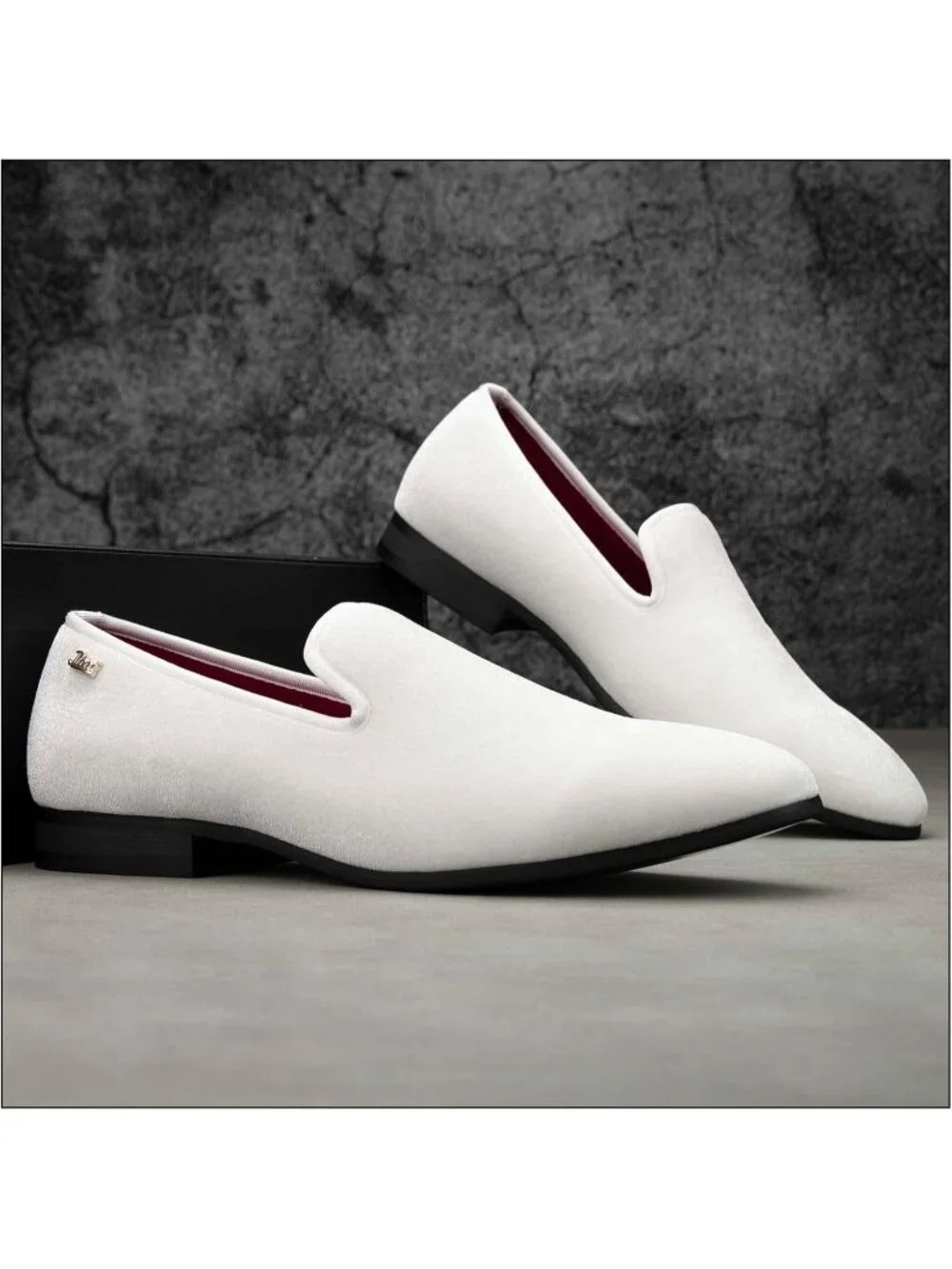 Men's White Fashion Tuxedo Formal Party Dress Shoes Casual Loafers Slip On